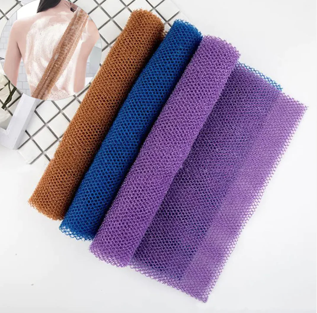 Exfoliating Long Net Shower Scrubber