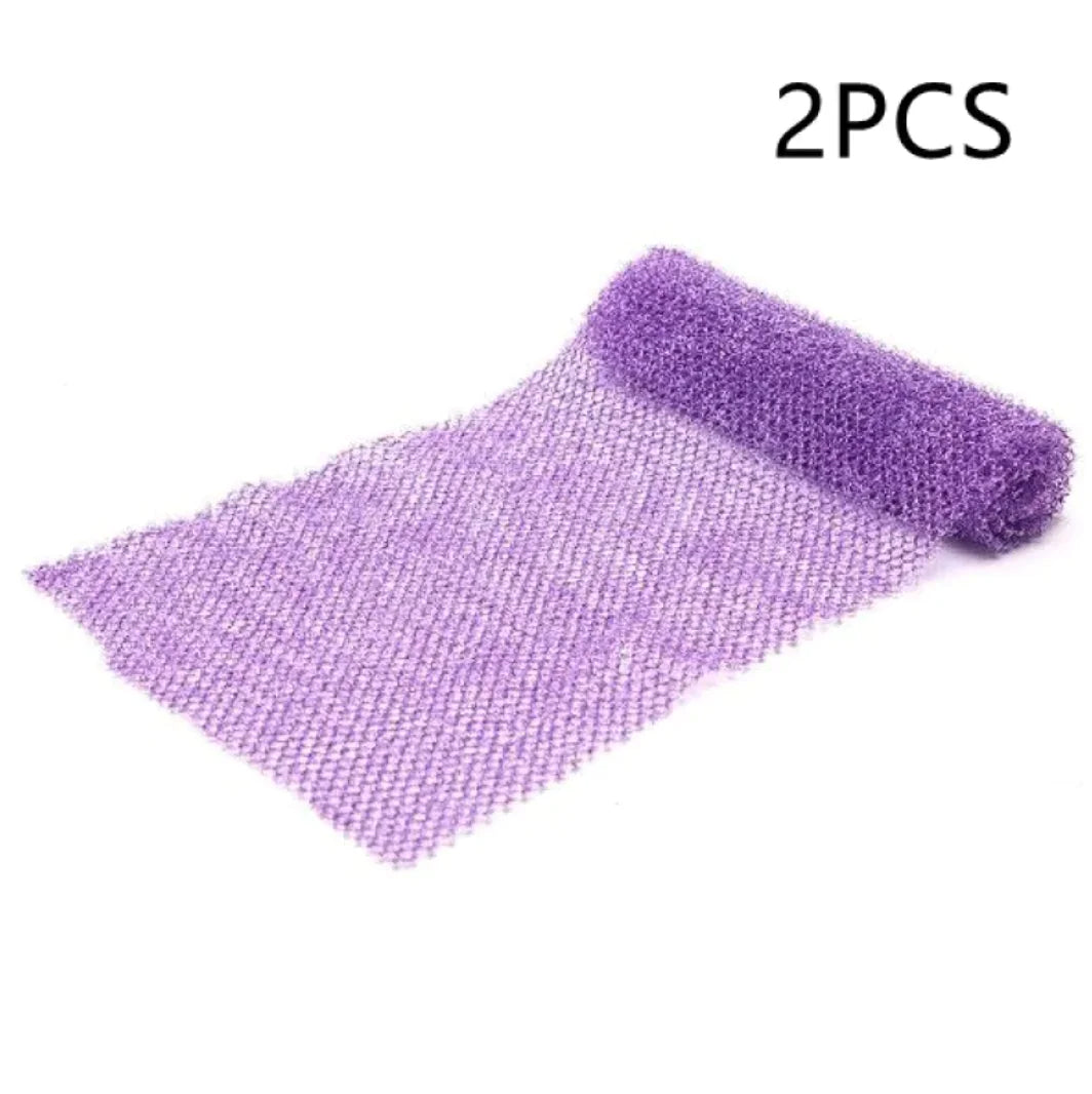 Exfoliating Long Net Shower Scrubber