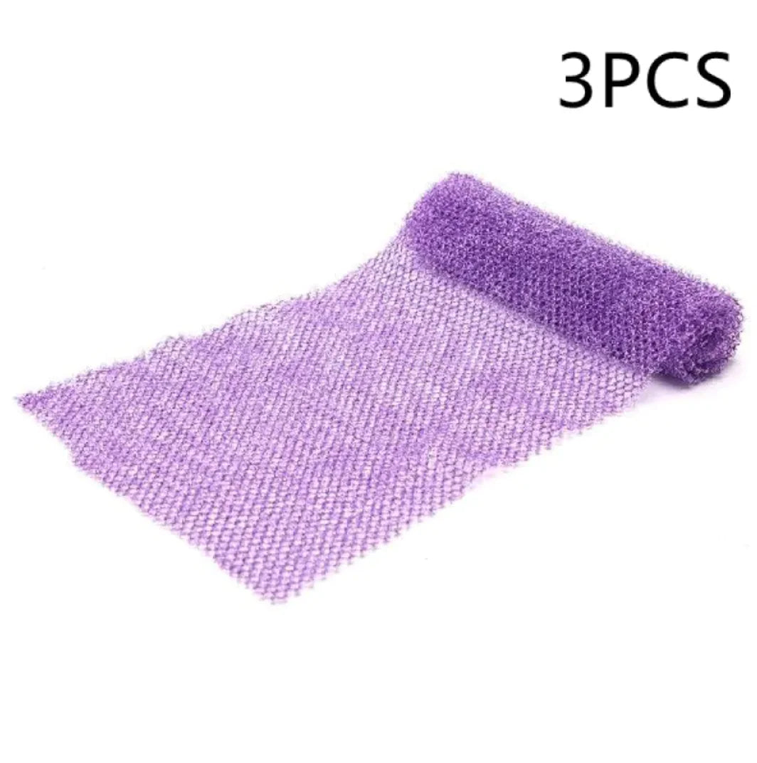 Exfoliating Long Net Shower Scrubber