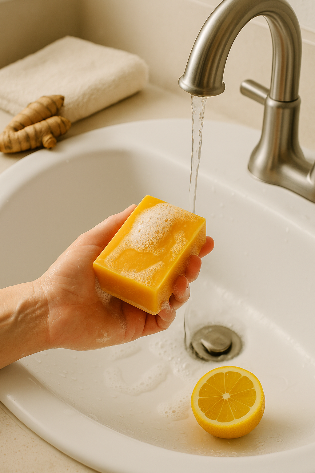 Turmeric Lemon Kojic Acid Soap Bar